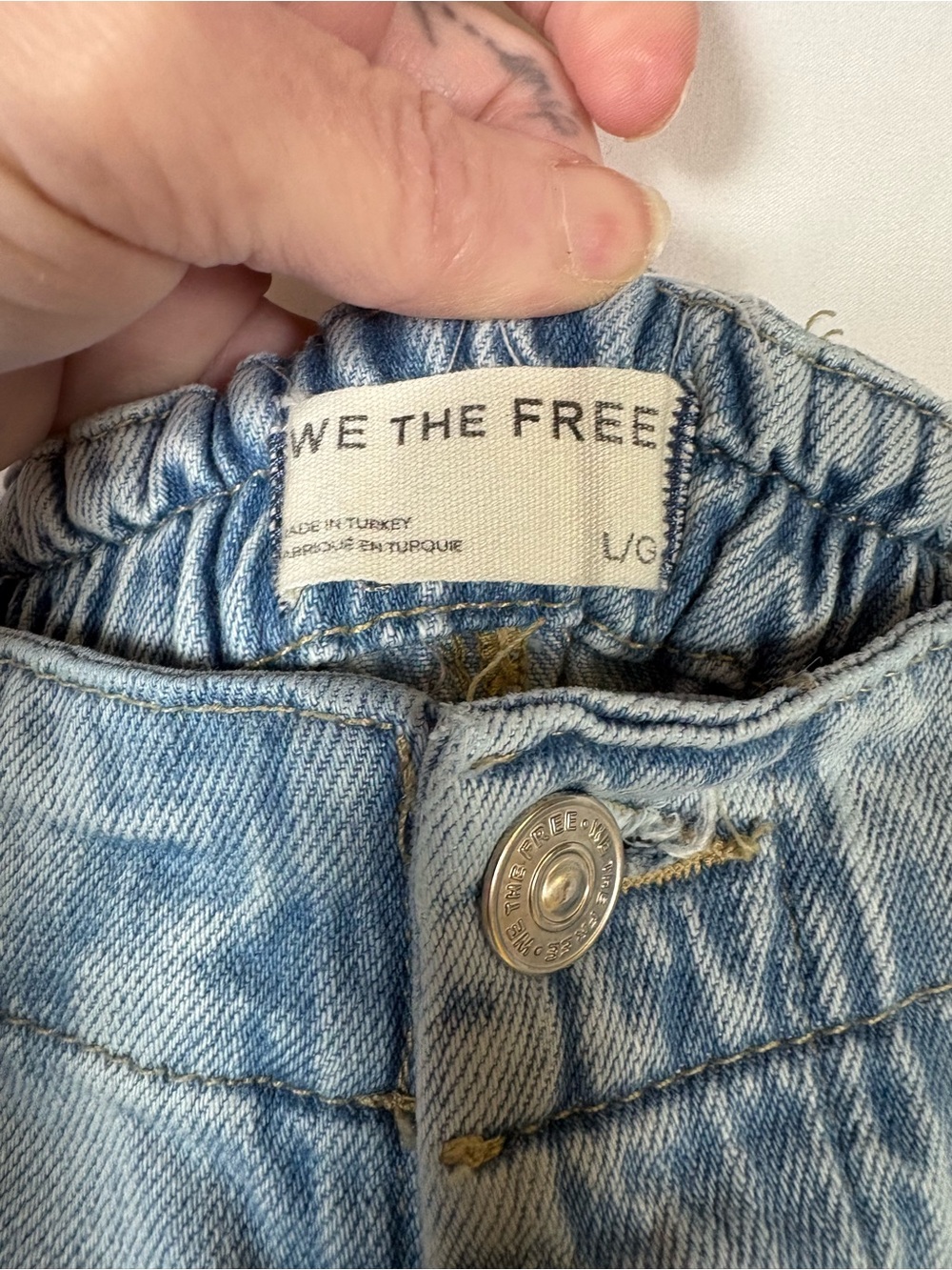 We The Free Light Blue Wide-Leg Jeans - Picture 3 of 7